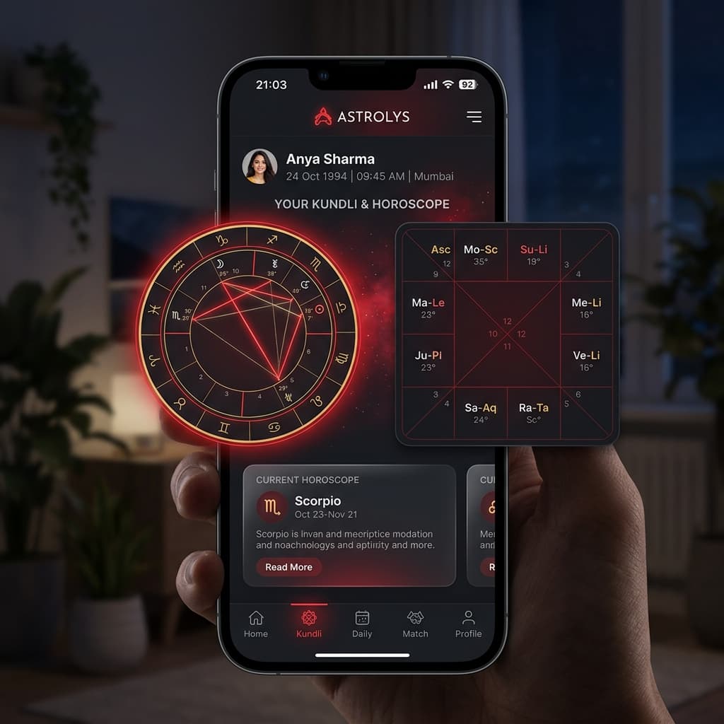 Astrology App User Interface Mockup