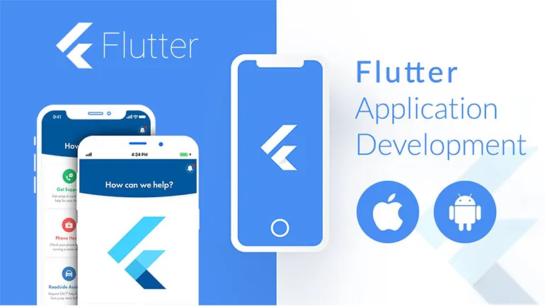 Flutter application development